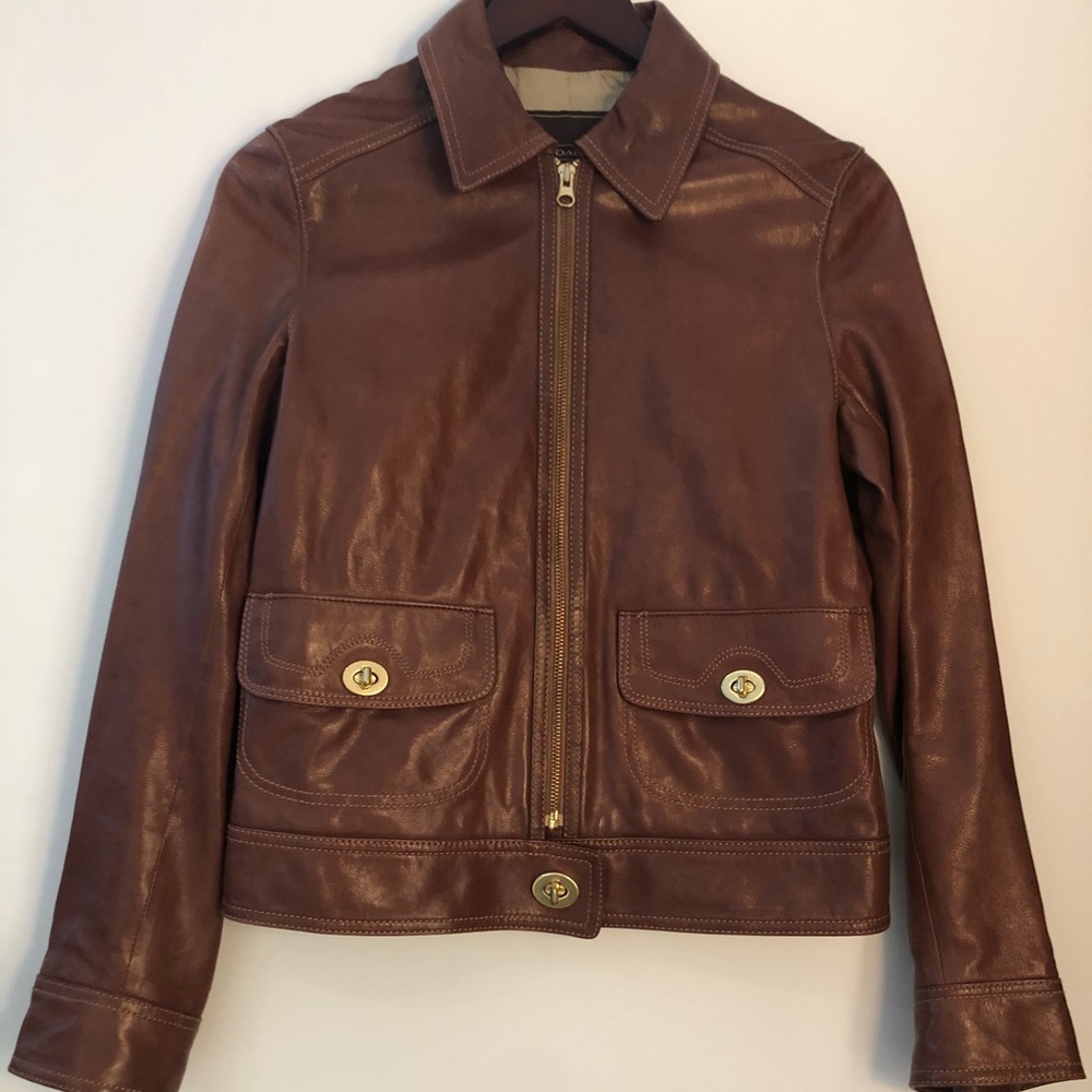 Coach leather jacket - Picture 2 of 4